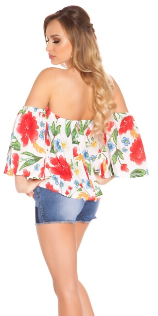 Sexy offshoulder top coachella-style wit